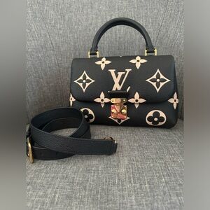 Louis Vuitton Madeleine BB Bicolor Monogram Empreinte Leather Handbag